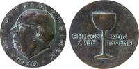 Personen 1970 Bronzeguß Marzinek Otto Dr. (1912-1986) - Richter und Medaillensammler, Büste nach links / Kelch und Schrift: CHI NON ARDE - NON vz