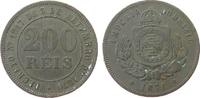 Brasilien 200 Reis KN Petro II -