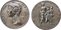 Frankreich Medaille Silber Natiolale Bildung, Kopf der Marianne nach links / Lehrerin mit drei Kindern, verliehen an Mme. M. Arthaud 1955, v. Corbin -