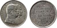 Wilhelm I. (1861-1888) Medaille Zinn Wilhelm I (1861-1888) - auf die Goldene Hochzeit, die Brustbilder des Kaiserpaares nach rechts / Schrift, Signatur F.L. (La -