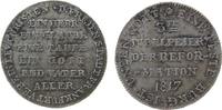 Reformation / Religion Medaille 1817 Silber Frankfurt - auf die 300 Jahrfeier der Reformation, Silberabschlag des Doppeldukaten, Schnell 286, ca....
