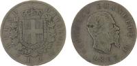 Italien 2 Lire Ag Emanuel II, T (Turin) -