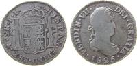 Bolivien 2 Reales Ag Ferdinand VII, J.L., CC 14174 -