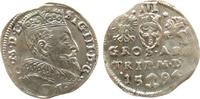 Litauen 3 Gröscher Ag Sigismund III (1587-1632) -
