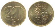Tschechoslowakei 20 Haleru AlBr . -
