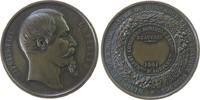 Napoleon Medaille Bronze Beauvais - auf die Landwirtschaftliche Ausstellung, MINISTÈRE DE L'AGRICULTURE DU COMMERCE ET DES TRAVAUX PUBLICS, Büste -