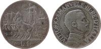 Italien 1 Lire Ag Victor Emanuel III -