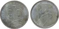 Vatikan 500 Lire 1967 Ag Paul VI, 5. Pontifikatsjahr, Patina AU-