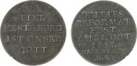 Reformation / Religion Medaille 1817 Silber Luther Martin (1483-1546) - auf die 300 Jahrfeier der Reformation in Darmstadt, beiderseits Schrift, ...