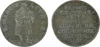Reformation / Religion Medaille Silber Augsburg - 300 Jahrfeier der Augsburger Konfession, Luther stehend / Mehrzeiler, ca. 22 MM, ca. 3,3 Gramm -