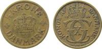 Dänemark 1/2 Krone AlBr Christian X -