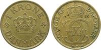 Dänemark 1 Krone AlBr Christian X -