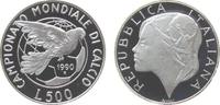 Italien 500 Lire Ag Fußball-WM in Italien -