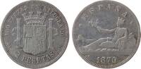 Spanien 2 Pesetas Ag Provisorische Regierung (75) -