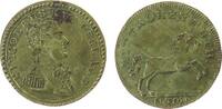 Rußland Jeton Messing Nikolaus (Niecolaus) Kaiser von Russland, Brustbild nach rechts / mit frohen Muth - Pferd nach rechts, ca. 20 MM -