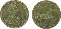 Rußland Jeton Messing Nikolaus (Niecolaus) Kaiser von Russland, Brustbild nach rechts / mit frohen Muth - Pferd nach rechts, ca. 20 MM -