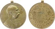 Franz Josef I (1848-1916) tragbare Medaille 1898 Bronze Franz Joseph I (1848-1916) - auf sein 50jähriges Regierungsjubiläum, Brustbild nach recht...