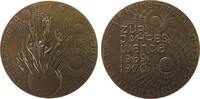 Neujahr Medaille 1970 Bronze Jahreswende - der Griff nach den Sternen, zwei Sonnen / die Erde zwischen drei strahlenden Sonnen, v. B.H. Mayer Pfo...