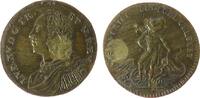 Jetons Jeton Bronze Louis XV (1715-1774) - VIS ANIMI CVM CORPCRE, Brustbild nach rechts / stehende männliche Figur (Apollo) mit Bogen über Dr -