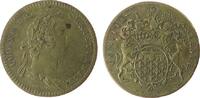 Jetons Jeton Bronze Louis XV (1715-74) - Artois, Büste nach rechts / Wappen - gehalten von zwei Hunden, v. Duvivier, ca. 31,50 MM -