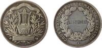 Jetons Jeton Silber Cours de Solfege de Madame Hazelton, v. Desaire, ca. 28 MM, ca. 9,9 Gramm, Randpunze: Füllhorn -