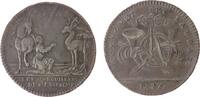 Jetons Jeton Silber Louis XV (1715-74) - St. Eustache / Le miracle de St. Eustache, Les Marguillers de Saint Eustache, Posthorn / kniender R -
