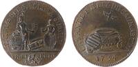 Jetons Jeton Bronze Metz - auf die Taufe des Casimir Metz de Caumartin, Lothringen, der Heilige Geist über Taufbecken / der Täufling liegt zw -