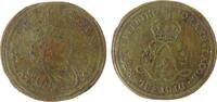 Jetons Jeton Messing Louis XV (1715-74), Büste nach rechts / gekröntes Monogramm, v. v. Johann Jakob Dietzel (1701-48), Nürnberg, ca. 25,5 x -