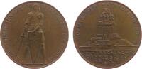 vor 1914 Medaille Bronze Völkerschlachtdenkmal - des deutschen Patriotenbundes zur 100 Jahrfeier des Völkerschlachtdenkmals, Leipzig, Denkmal / Ri -