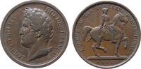 Frankreich Medaille Bronze Helene (1814-1858) - auf den Tod Ihres Gatten Ferdinand Philipp Herzog von Orleans, Kopf seines Vaters Louis Philippe I / -
