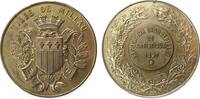 Frankreich Medaille 1897 Bronze vergoldet Millau - auf die Industrie- und Kunstausstellung, Exposition Industrielle et Artistique, ca. 51 MM vz