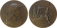 Frankreich Preismedaille o.J. Bronze Verteidigungsminister - auf das Schützenfest, behelmter Kopf der Marianne nach rechts / sitzender nackter Jü...