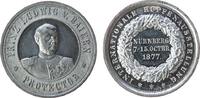 Landwirtschaft Medaille 1877 Zinn Nürnberg - auf die Internationale Hopfenausstellung, Ludwig II. 1864-1886 - Bayern, Brustbild halbrechts / Mehr...