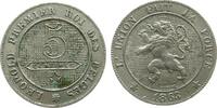Belgien 5 Centimes 1863 KN Leopold I, kleine Randfehler vz