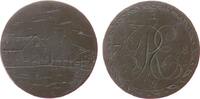 Gelegenheitsmedaillen Medaille Bronze Signatur RE, Bauernhof in ländlicher Gegend / RE und 1789, ca. 27,5 MM, Gravur auf einem Schrötling / abges...