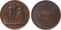 Napoleon Medaille Bronze Napoleon III. (1852 - 1870) - auf die Taufe des kaiserlichen Prinzen Eugene Louis, Napoleon den Neugeborenen hochhaltend -