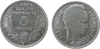 Frankreich 5 Francs 1933 Ni Bazor, Gad. 753 unc
