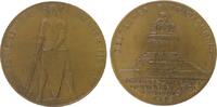 vor 1914 Medaille Bronze Völkerschlachtdenkmal - Leipzig, des deutschen Patriotenbundes zur 100 Jahrfeier des Völkerschlachtdenkmals, Denkmal / Ri -