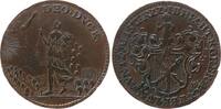 Harz-Münzmeisterpfennige Rechenpfennig Kupfer Hecht Johann Benjamin - Harz, Zellerfeld, eine Frau mit Füllhorn wird von einem aus den Wolken herabhängendem Faden gelen -