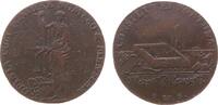 Harz-Münzmeisterpfennige Rechenpfennig Kupfer Schlemm J.W. - Harz, Clausthal, stehende weibliche Gestalt mit Senkblei und Waage - rechts Füllhorn - MENSURA / Spielgerä -