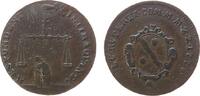 Harz-Münzmeisterpfennige Rechenpfennig Kupfer Ruperti Ludwig Christian - Harz, Zellerfeld, Waage von einer Hand aus den Wolken gehalten - in der Mitte Probierofen / Wa -