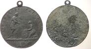 Frankreich tragbarer Abschlag der Medaille Zinn Louis XIV. (1643-1715) - auf die Rückkehr nach Frankreich und dem Frieden von Utrecht, der König empfängt einen Lorbeerkran -