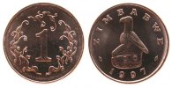 Zimbabwe 1 Cent Br-St Fischadler -