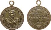 Reformation / Religion tragbare Medaille Bronze Luther Martin (1483-1546) - auf seinen 400. Geburtstag, Büste halbrechts / Hier stehe ich, ich kann nicht anders, Gott he -