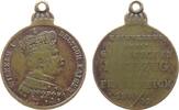 Wilhelm I. (1861-1888) tragbare Medaille Messing Wilhelm I (1861-1888) - Erinnerung an den Feldzug gegen Frankreich, Büste nach rechts / Schrift, ca. 18,7 MM -