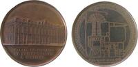 Belgien Medaille 1852 Bronze Leopold I. (1830-1865) - auf den Justizpalast in Verviers, Grundriß des Gebäudes / Gebäudeansicht in der Perspektive...