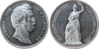 München Medaille Zinn Schwanthaler Ludwig von (1802-1848) - auf die Enthüllung der Münchener Bavaria, bayrischer Bildhauer, Büste nach rechts / B -