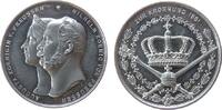Wilhelm I. (1861-1888) Medaille Zinn Wilhelm I. (1861-1888) - auf seine Krönung in Königsberg, die Büsten von Wilhelm und Augusta nach links / Krone über Insign -
