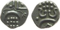Indien IPS 1 Chuckram Ag Travancore, 1600-1847, ca. 0,35 Gramm -