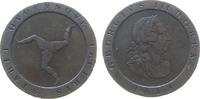 Man 1/2 Penny Ku Georg III, kleine Randstöße -